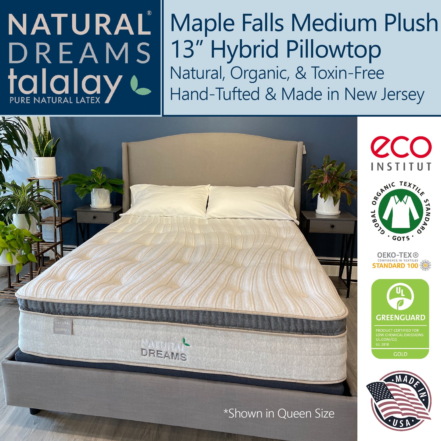 Maple Falls Medium Plush 13" Hybrid Pillowtop