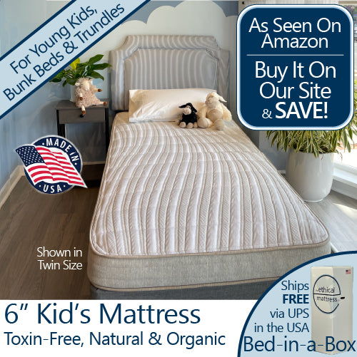 A twin size 6 inch kid's mattress