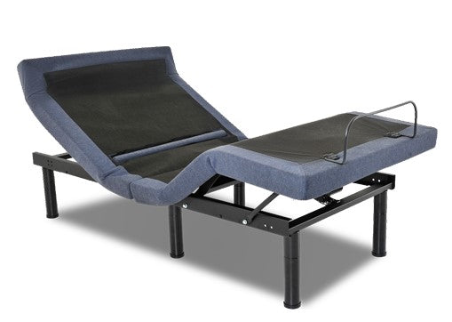 A stand alone picture of a BT-6500 Adjustable Base showing the angles it can rise to.