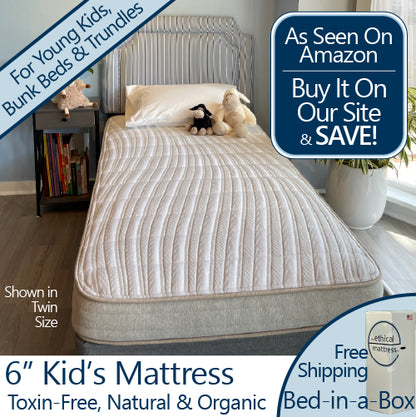 A twin size 6 inch kid's mattress
