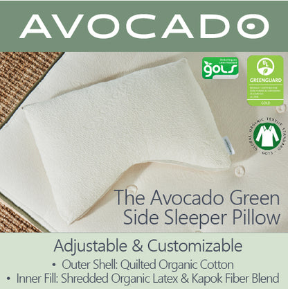 Avocado Green Side Sleeper Pillow