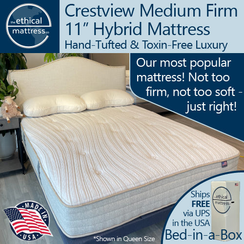 Ethical Mattress Classic - Crestview 11" Hybrid Mattress