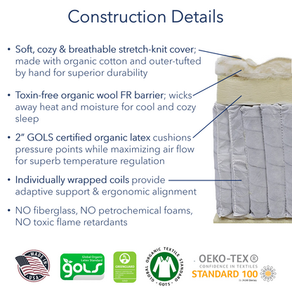 Ethical Mattress Classic - Crestview 11" Hybrid Mattress