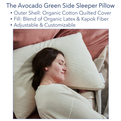 Avocado Green Side Sleeper Pillow