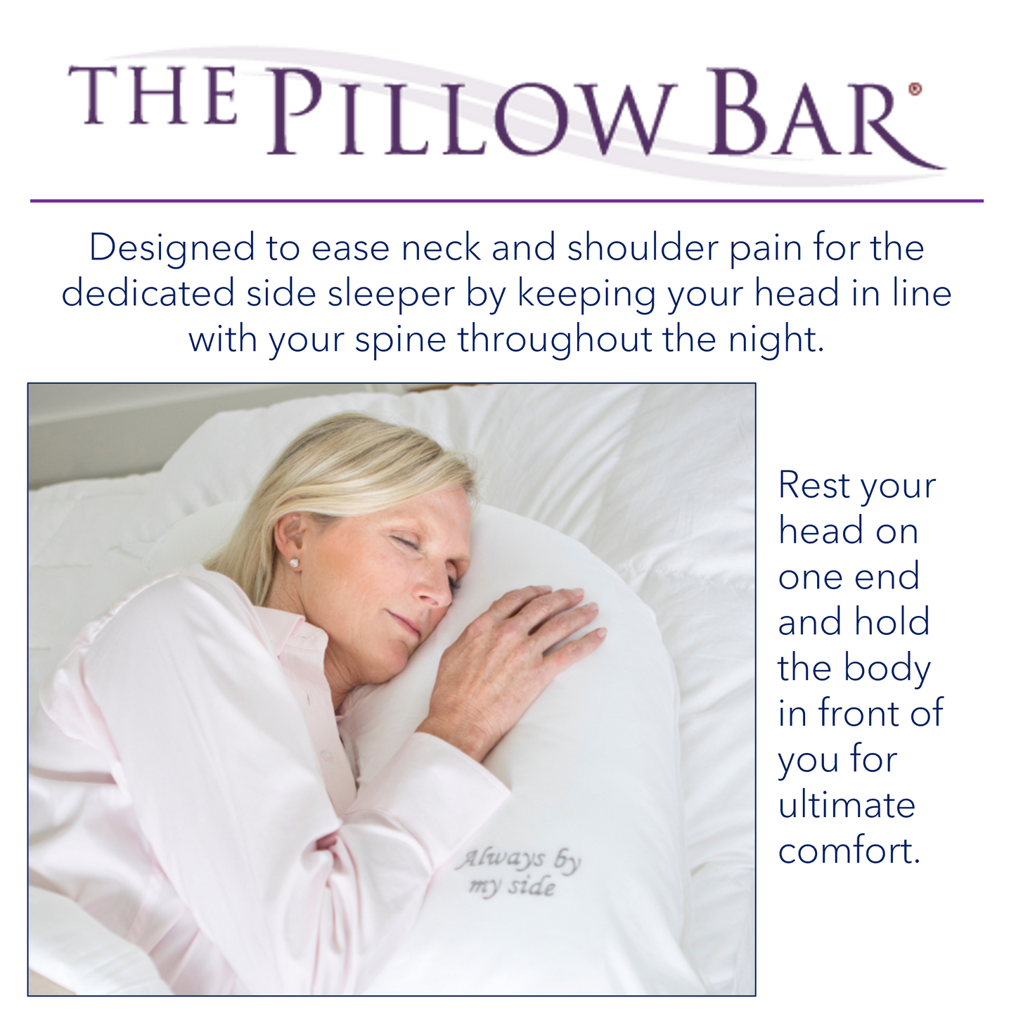 Dr Mary Side Sleeper Pillow - by The Pillow Bar