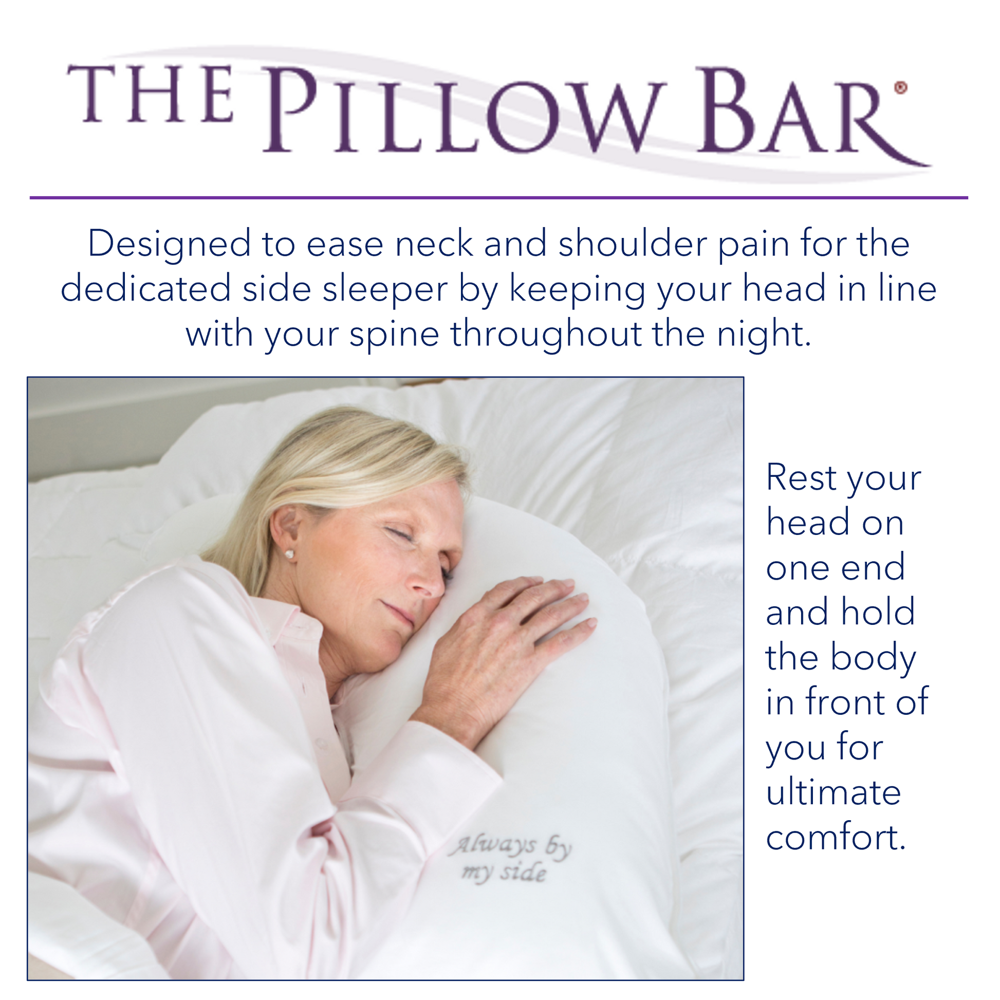 The Pillow Bar Hybrid Side & Back Sleeper Down Pillow