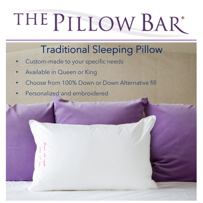 Traditional Sleep Pillow - by The Pillow Bar