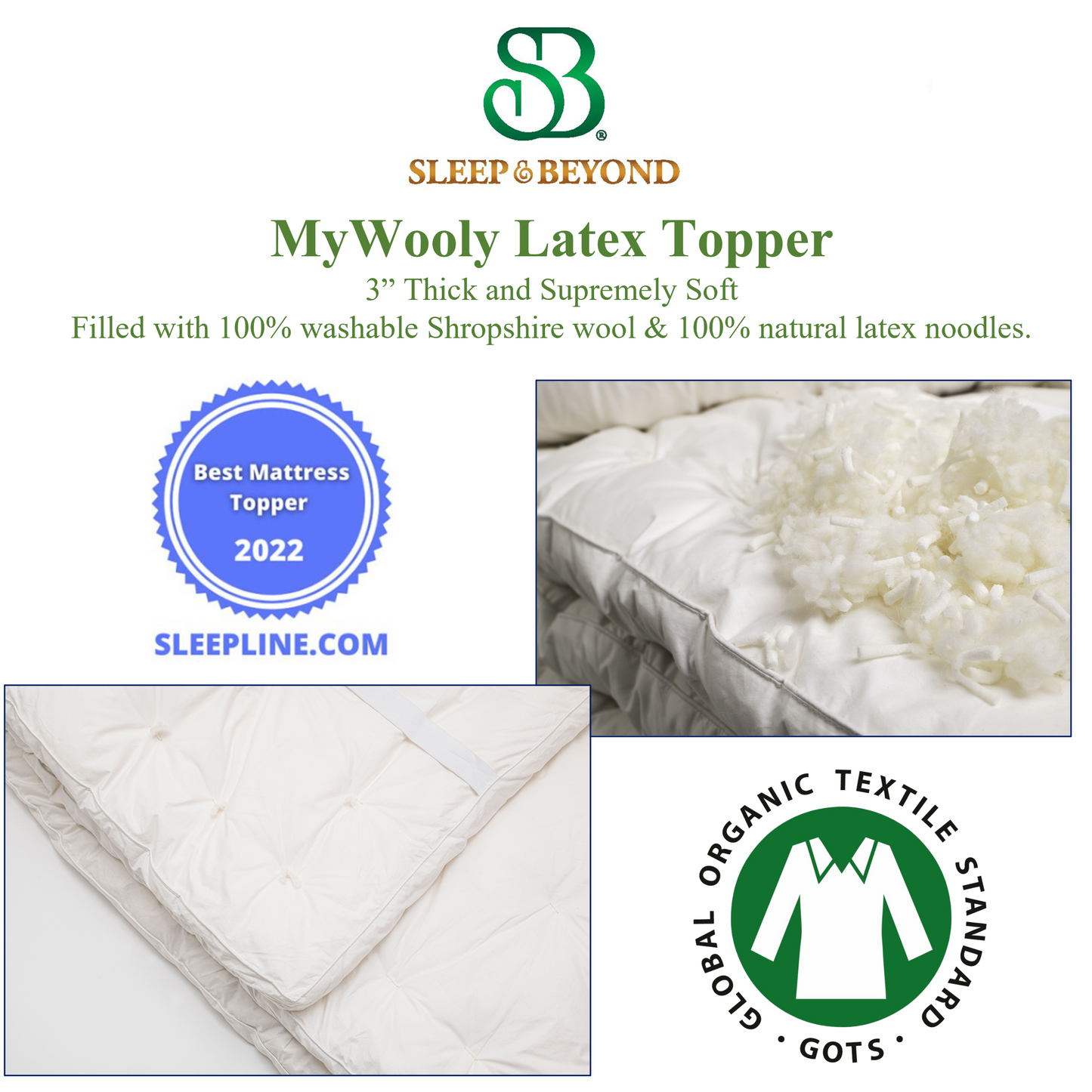 myWoolly Latex Topper